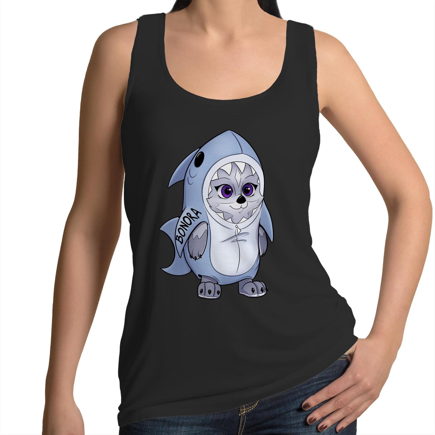 Charlie-Shark Comfy Singlet